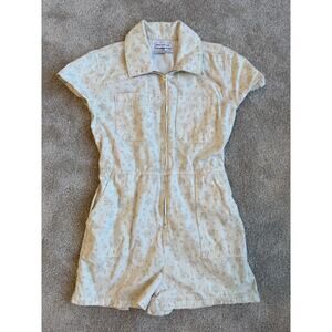 Urban Outfitters Boho Floral Zip-Front Romper